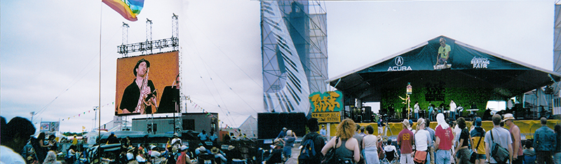 Ted plays with Los Babies at New Orleans Jazzfest 2004
